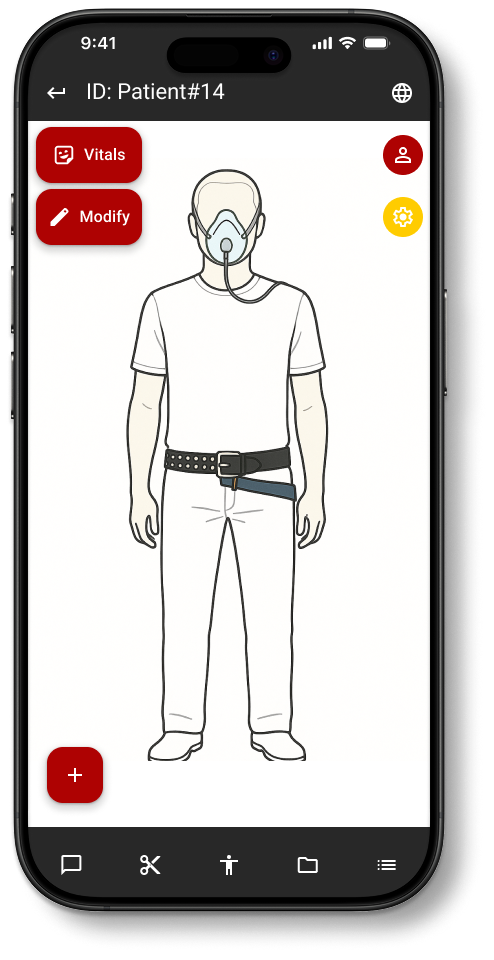 Simon mobile patient view